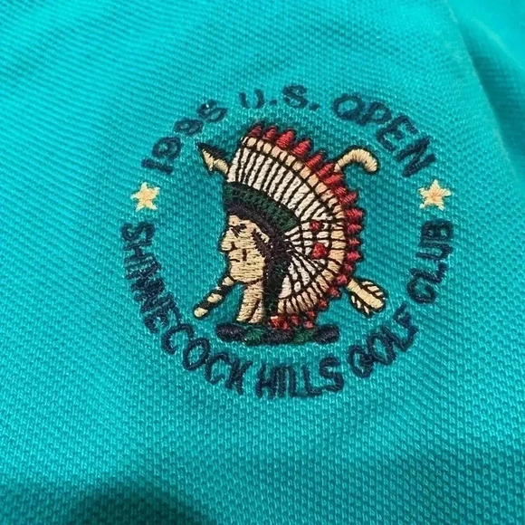 VTG Slazenger 1995 U.S. Open Teal Polo 100th anniversary edition Size XL - Picture 6 of 8